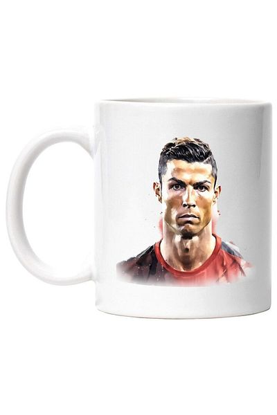 INOVATIX Personalized white mug, Cristiano Ronaldo, Athlete, Footballer, Celebrity, INOVATIX®. 330ml