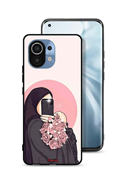 Tolwak غطاء حماية لهاتف Xiaomi Mi 11 مع فن التقاط صور سيلفي أثناء حمل الزهور
