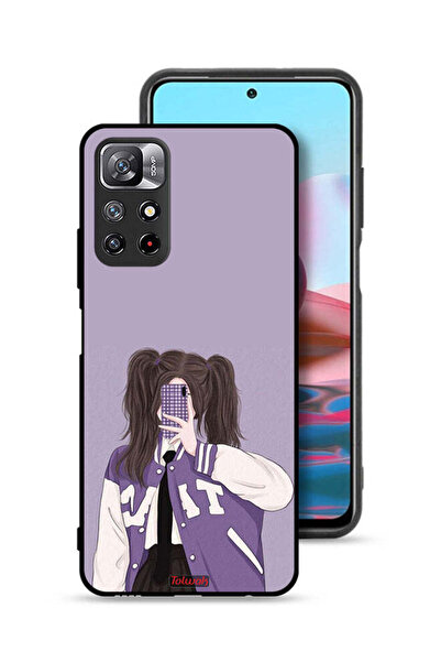 Tolwak غطاء حماية لهاتف شاومي ريدمي نوت 11 4G لالتقاط صور سيلفي