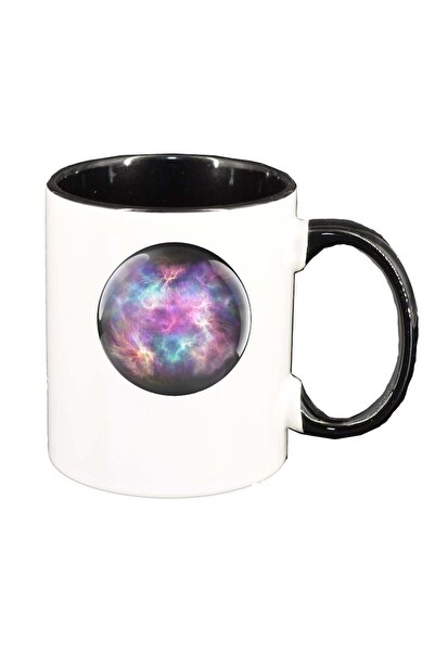 INOVATIX Персонализирана бяла чаша, Space, черен интериор, D229, INOVATIX®. 3...