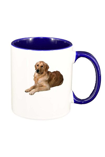 INOVATIX Cana alba personalizata, Dog, interior albastru inchis, D347, INOVATIX®. 330ml