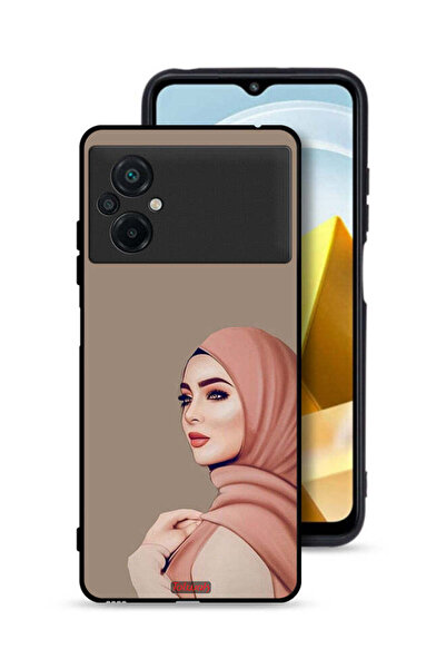 Tolwak Xiaomi Poco M5 4G Protective Case Cover Beautiful Hijab Girl