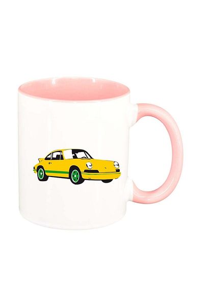 INOVATIX Personalized white mug, Car, pink interior, D951, INOVATIX®. 330ml