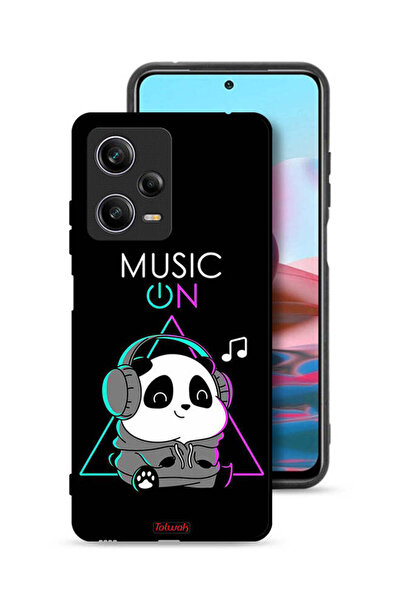 Tolwak غطاء حماية لهاتف شاومي ريدمي نوت 12 برو - موسيقى على الباندا