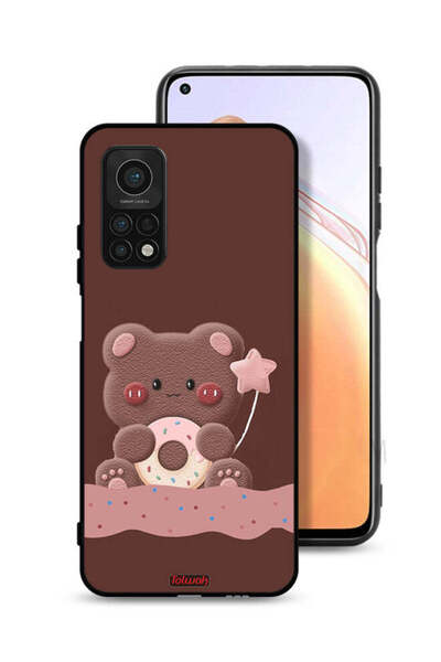 Tolwak غطاء حماية لهاتف شاومي مي 10T 5G بطبعة دب الدونات