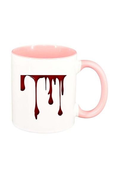 INOVATIX Personalized white mug, Chocolate, pink interior, D239, INOVATIX®. 330ml
