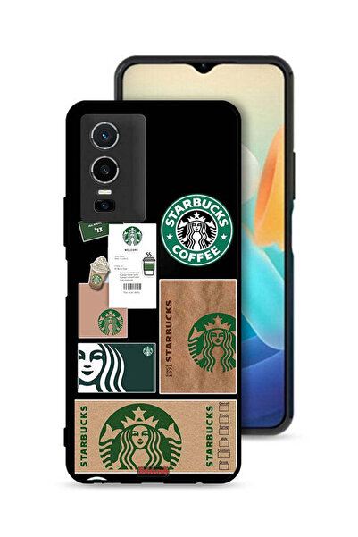 Tolwak غطاء حماية لهاتف Vivo Y76 5G بملصق ستاربكس