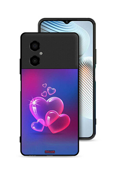 Tolwak غطاء حماية لهاتف Xiaomi Poco M4 5G بنقشة قلوب الماء