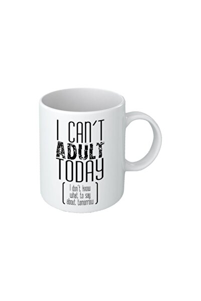 INOVATIX Cana alba personalizata, personalizata Can’t adult today , Maxx, 325 ml, INOVATIX®. 330ml