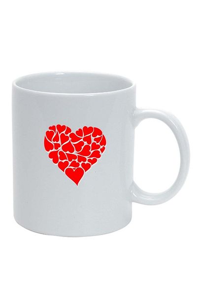INOVATIX Personalized white mug, Love, white, D333, INOVATIX®. 330ml