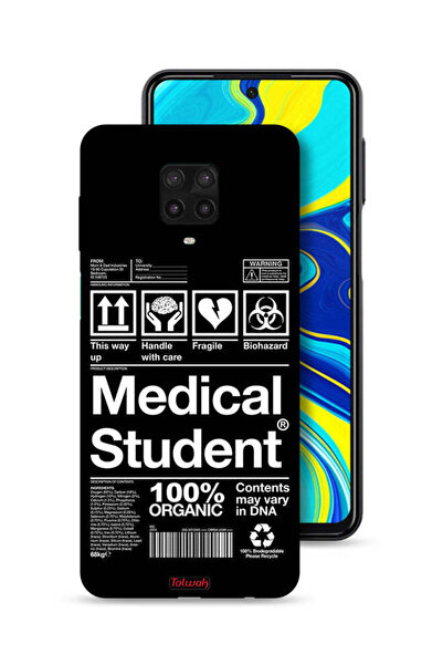 Tolwak غطاء حماية لهاتف شاومي ريدمي نوت 9 برو، ملصق طالب الطب