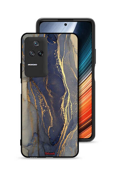 Tolwak غطاء حماية لهاتف شاومي بوكو F4 بنمط رخامي لامع