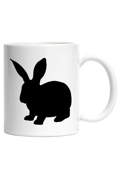 INOVATIX Personalized white mug, a bunny - small rodent, INOVATIX®. 330ml