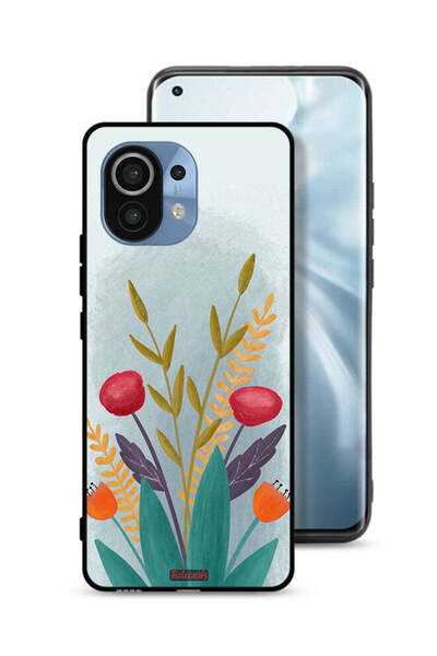 Tolwak غطاء حماية لهاتف شاومي مي 11 برسومات نباتية