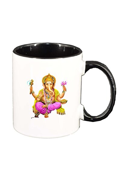 INOVATIX Cana alba personalizata, Indian, interior negru, D368, INOVATIX®. 330ml