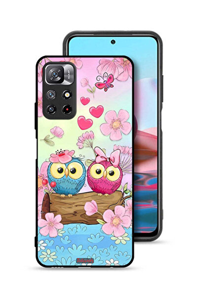 Tolwak غطاء حماية لهاتف شاومي ريدمي نوت 11 4G برسومات بومة لطيفة