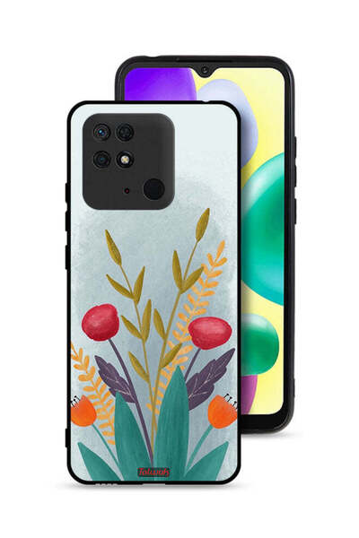 Tolwak غطاء حماية لهاتف شاومي ريدمي ١٠ سي برسومات نباتية