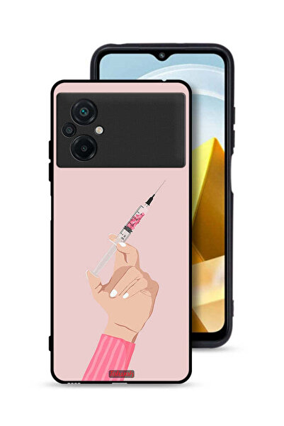 Tolwak Xiaomi Poco M5 4G Protective Case Cover Love Injection