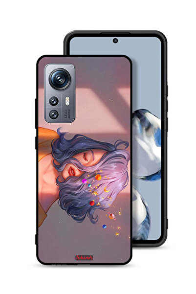 Tolwak Xiaomi 12S Protective Case Cover Girl And Space Art