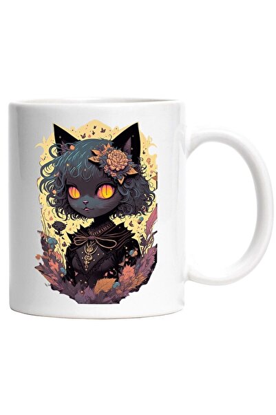 INOVATIX Cana alba personalizata, Vrajitoare, Gotica, Monstru, Toamna, Halloween, INOVATIX®. 330ml