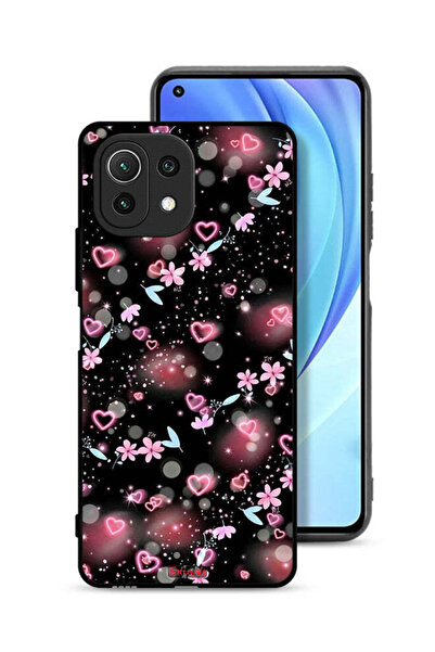 Tolwak غطاء حماية لهاتف شاومي مي 11 لايت برسومات قلوب وزهور صغيرة