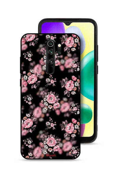 Tolwak Xiaomi Redmi Note 8 Pro Protective Case Cover Portrait Flowers Pattern