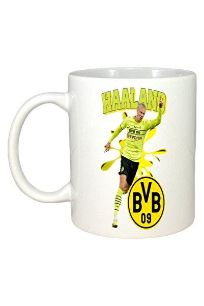 INOVATIX Εξατομικευμένη Λευκή Κούπα, Haaland Borussia, Λευκή Λαβή και Εσωτερι...