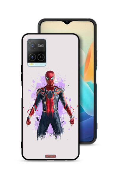Tolwak غطاء حماية لهاتف Vivo Y21 بتصميم العنكبوت الحديدي