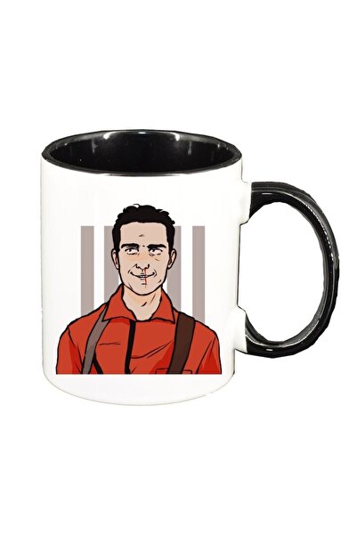 INOVATIX Εξατομικευμένη λευκή κούπα, La Casa De Papel, μαύρο εσωτερικό, D1480...