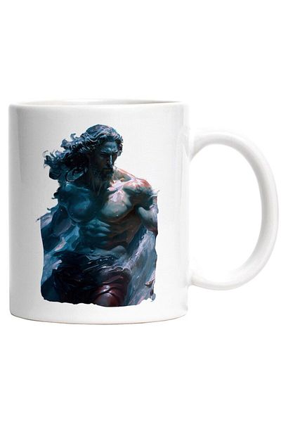 INOVATIX Personalized white mug, Aquaman, DC, Superheroes, Sea King, Water, INOVATIX®. 330ml