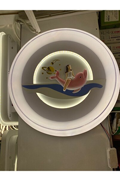 Retro ÇOCUK ODASI AVİZESİ TAVANA MONTE 3 RENK YANMAKTA