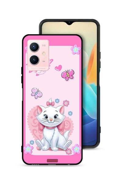 Tolwak Vivo Y33s 5G Protective Case Cover Cute Lady Cat