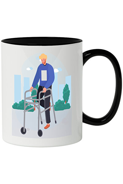INOVATIX Cana alba personalizata, Mergator, Fizioterapie, Recuperare, Oras, c...