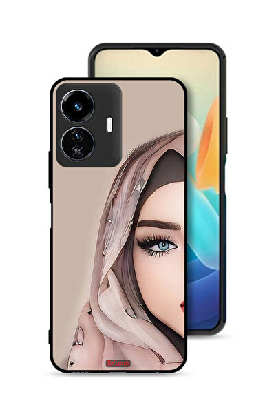 Tolwak غطاء حماية لهاتف Vivo Y77 5G برسم فتاة نصف وجه