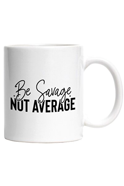 INOVATIX Cana alba personalizata, stelute si mesajul Fii salbatic, nu mediu -...