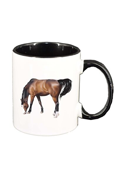 INOVATIX Cana alba personalizata, Cal, interior negru, D208, INOVATIX®. 330ml