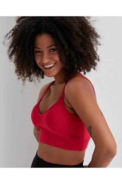 boutich Women's Back Cross Strap Crop Bluz