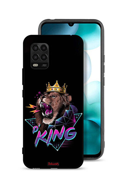 Tolwak غطاء حماية لهاتف شاومي مي 10 لايت 5G برسومات الأسد الملك