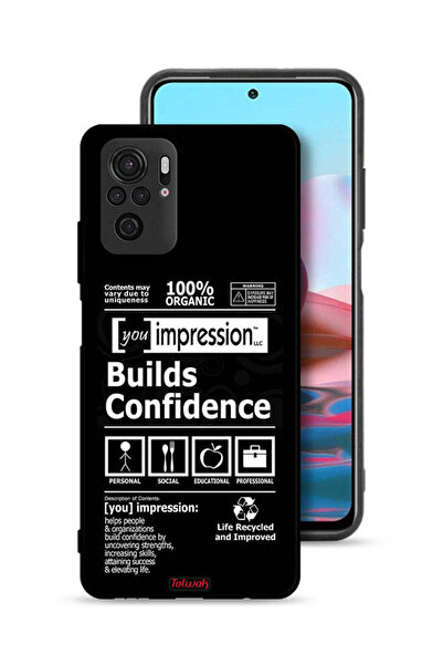 Tolwak غطاء حماية لهاتف Xiaomi Redmi Note 10 4G ملصق يعزز الثقة