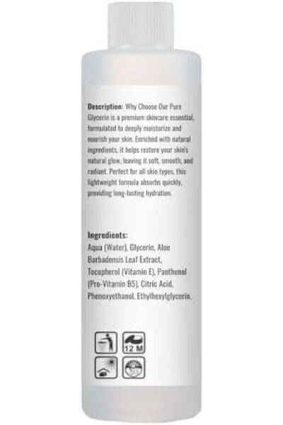 JAN LONDON JL Pure Glycerin – Natural Moisturizer & Humectant for Skin, Hair, DIY Beauty & Crafts, , 250ml
