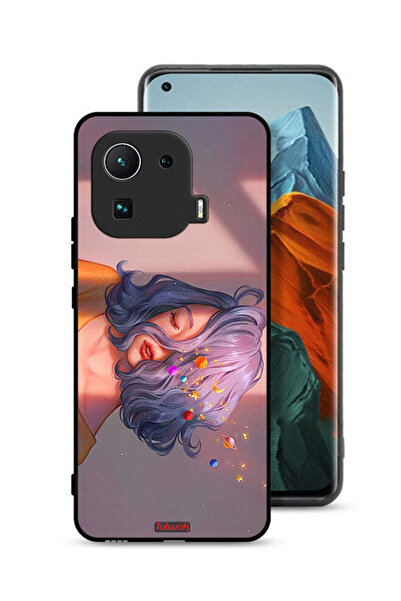 Tolwak Xiaomi Mi 11 Pro Protective Case Cover Girl And Space Art