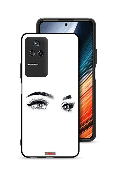 Tolwak Xiaomi Poco F4 Protective Case Cover Eyes Art