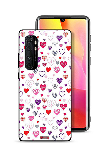 Tolwak غطاء حماية لهاتف شاومي مي نوت 10 لايت بنقشة قلوب
