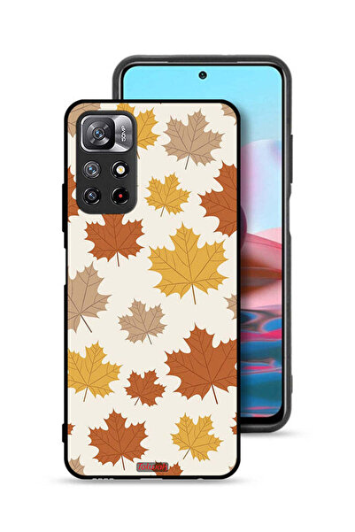 Tolwak غطاء حماية لهاتف شاومي ريدمي نوت 11 4G بنقشة أوراق الخريف