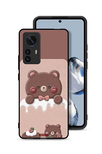 Tolwak غطاء حماية لهاتف شاومي 12 برو - دب الفراولة