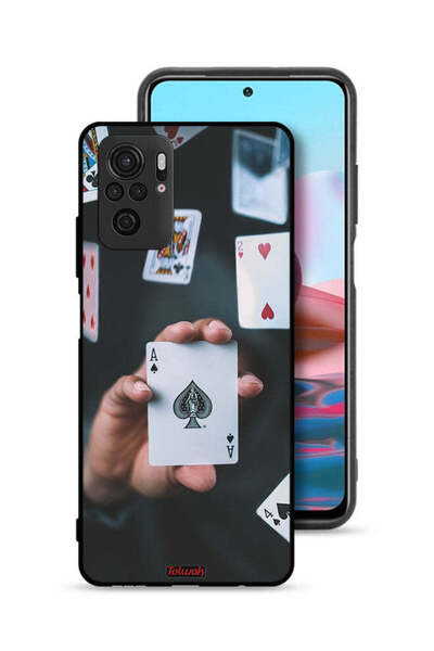 Tolwak Xiaomi Redmi Note 10S Protective Case Cover Cards