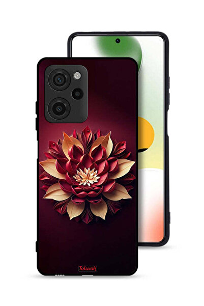 Tolwak غطاء حماية لهاتف Xiaomi Poco X5 Pro بتصميم زهور تجريدية