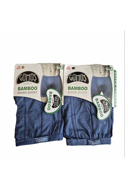 GÜMÜŞ 2 σετ ανδρικών μπόξερ από μπαμπού-Indigo