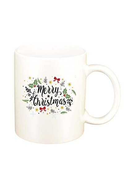 INOVATIX Cana alba personalizata, Craciun Fericit / Merry Christmas, D1525, I...