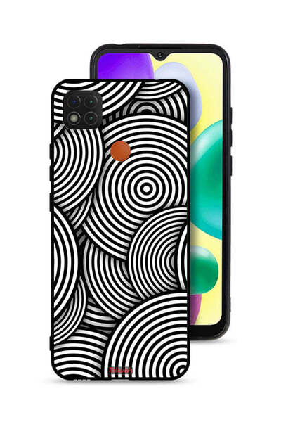 Tolwak غطاء حماية لهاتف شاومي ريدمي 9 سي بنمط دوائر وهمية